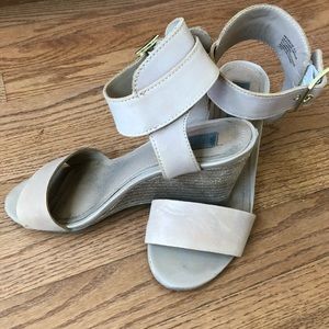 Steve Madden Leather Open Toe Casual Heels